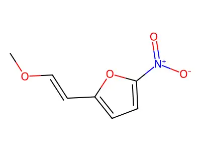 2-(2-Methoxyethenyl)-5-nitrofuran structure