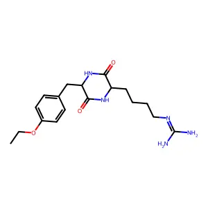 Cyclo(ethyltyrosylhomoarginyl) structure