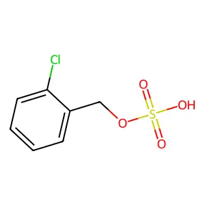 2-Chlorobenzenemethanol hydrogen sulfate structure