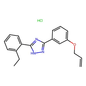 s-Triazole, 5-(m-(allyloxy)phenyl)-3-(o-ethylphenyl)-, monohydrochloride structure
