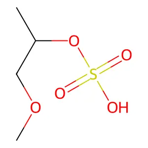 1-Methoxypropan-2-yl hydrogen sulfate structure
