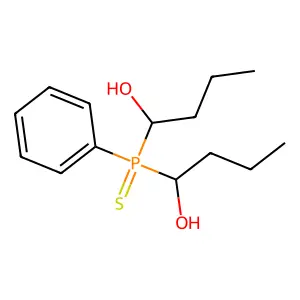 1,1'-(Phenylphosphorothioyl)di(butan-1-ol) structure