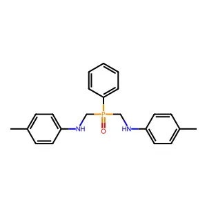Benzenamine, N,N'-((phenylphosphinylidene)bis(methylene))bis(4-methyl- structure