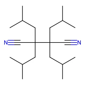 Tetraisobutylsucccinonitrile structure