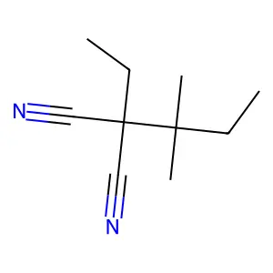 Ethyl(1,1-dimethylpropyl)malononitrile structure