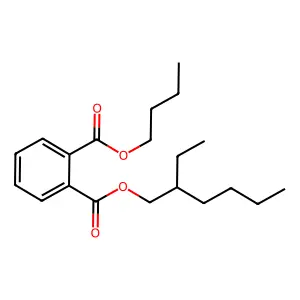 2-Ethylhexyl butyl phthalate structure