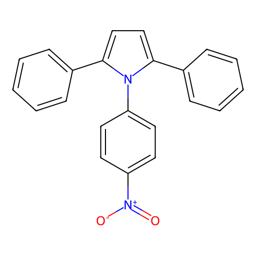 1-(4-nitrophenyl)-2,5-diphenyl-1H-pyrrole structure
