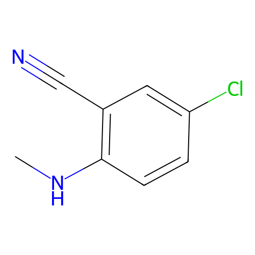 5-Chloro-2-(methylamino)benzonitrile structure