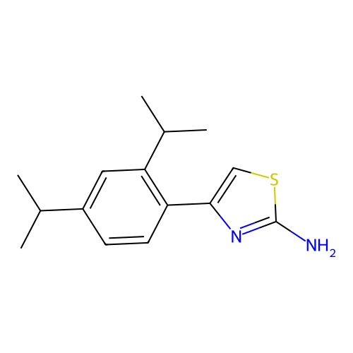 4-[2,4-Bis(propan-2-yl)phenyl]-1,3-thiazol-2-amine structure