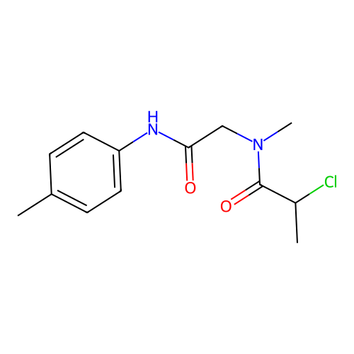 2-chloro-N-methyl-N-{2-[(4-methylphenyl)amino]-2-oxoethyl}propanamide structure