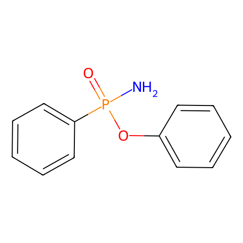 Phenyl p-phenylphosphonamidate structure