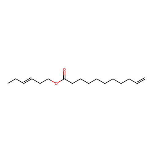 Hex-3-enyl undec-10-enoate structure