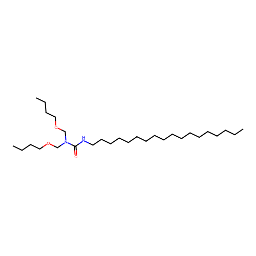 1,1-Bis(butoxymethyl)-3-octadecylurea structure