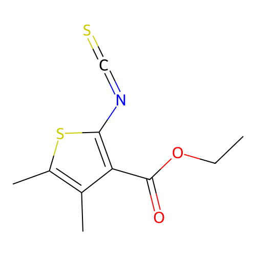 Ethyl 2-isothiocyanato-4,5-dimethylthiophene-3-carboxylate structure