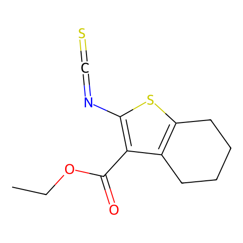 Ethyl 2-isothiocyanato-4,5,6,7-tetrahydro-1-benzothiophene-3-carboxylate structure