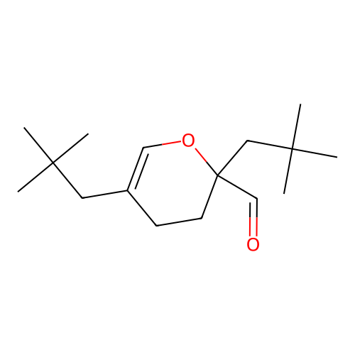 2,5-Dineopentyl-3,4-dihydro-2H-pyran-2-carbaldehyde structure