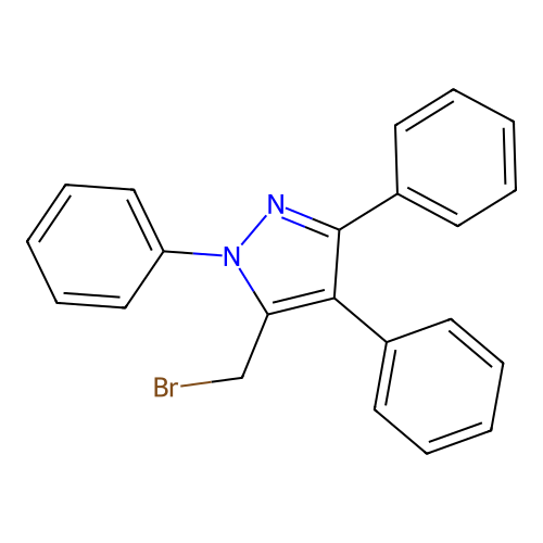 5-(Bromomethyl)-1,3,4-triphenyl-1H-pyrazole structure