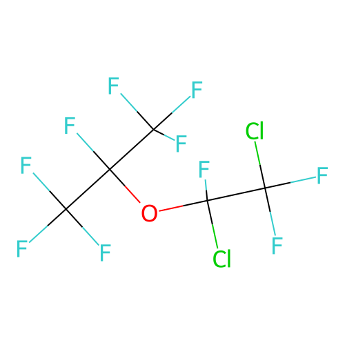 2-(1,2-Dichloro-1,2,2-trifluoroethoxy)-1,1,1,2,3,3,3-heptafluoropropane structure