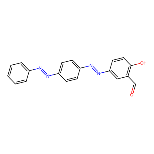 5-((4-(Phenylazo)phenyl)azo)salicylaldehyde structure