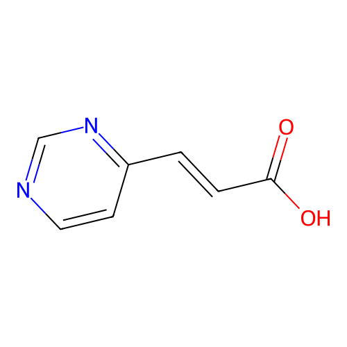 3-(嘧啶-4-基)丙烯酸 structure