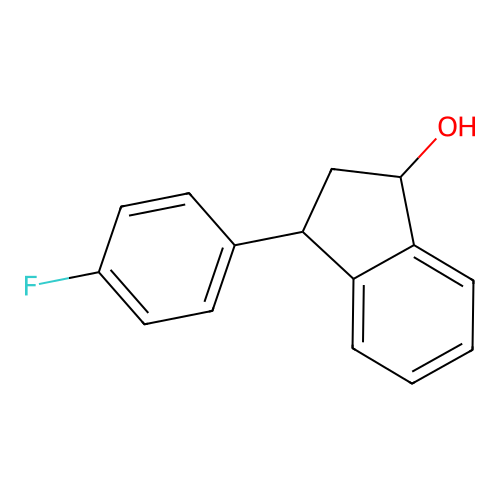 3-(4-Fluorophenyl)indan-1-ol structure