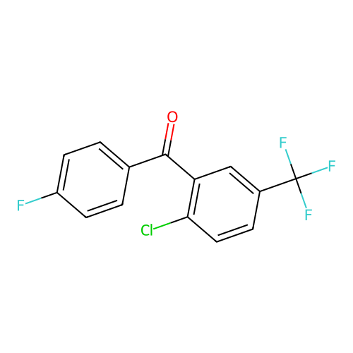 2-Chloro-4'-fluoro-5-(trifluoromethyl)benzophenone structure