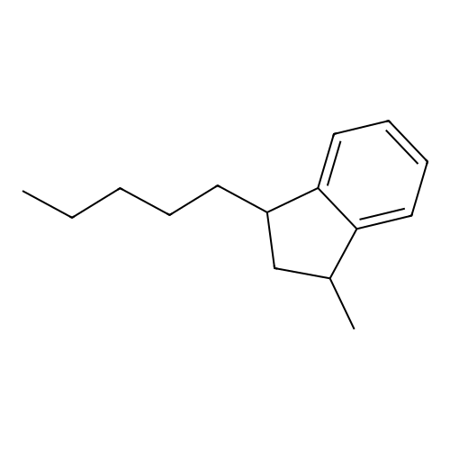 1-Methyl-3-pentylindan structure