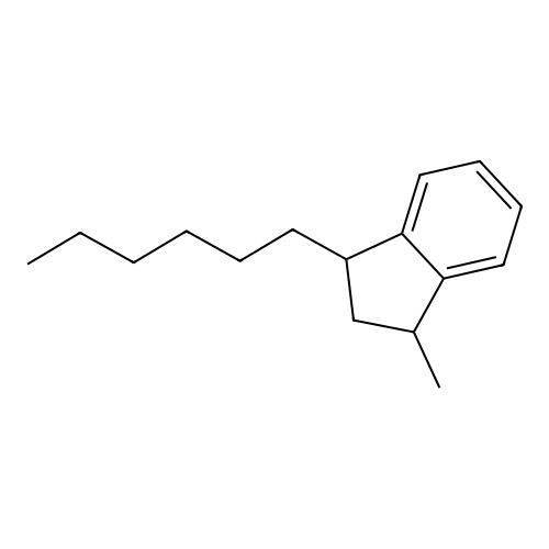 1-Hexyl-3-methylindan structure