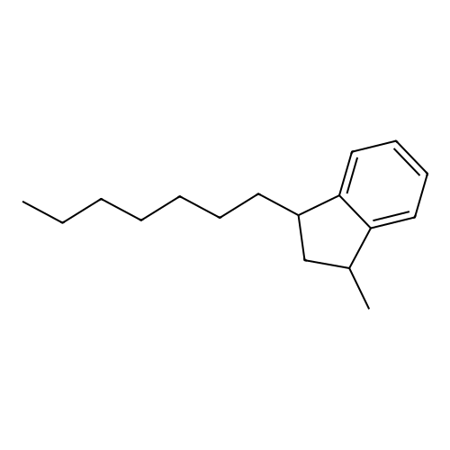 1-Heptyl-3-methylindan structure
