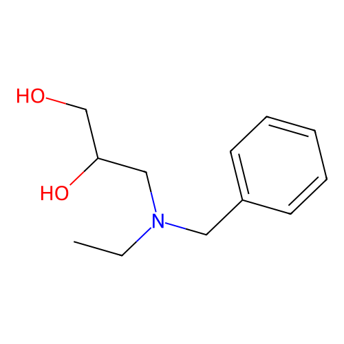 3-(N-Benzyl-N-ethylamino)propane-1,2-diol structure