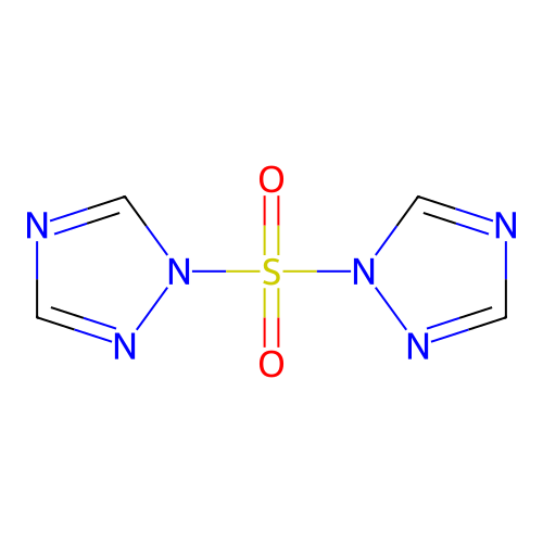 1,1 inverted exclamation mark-Sulfonylbis(1H-1,2,4-triazole) structure