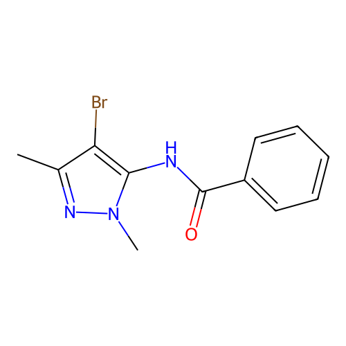 Benzamide, N-(4-bromo-1,3-dimethyl-1H-pyrazol-5-yl)- structure