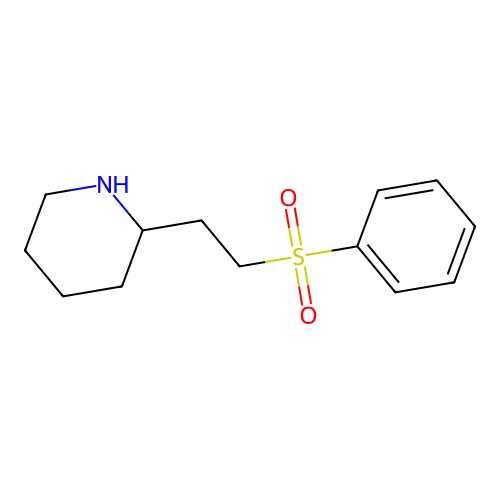 2-[2-(Phenylsulfonyl)ethyl]piperidine structure