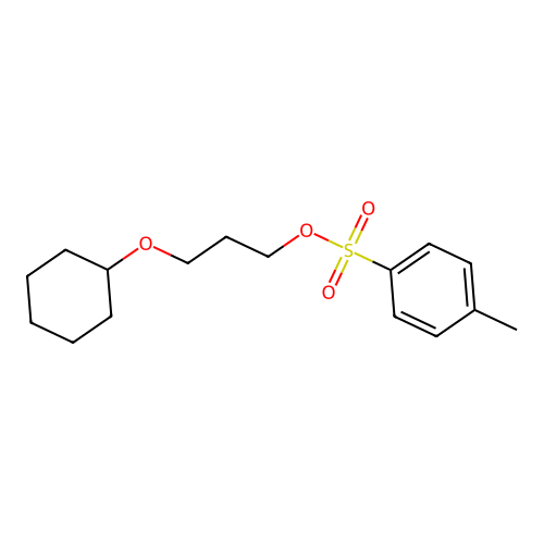 3-Cyclohexyloxypropyl toluene-4-sulphonate structure