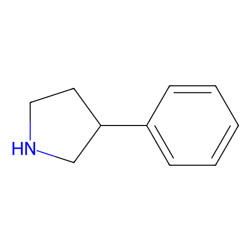 3-Phenylpyrrolidine structure