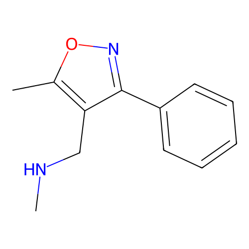 N-Methyl-N-[(5-methyl-3-phenylisoxazol-4-yl)methyl]amine structure