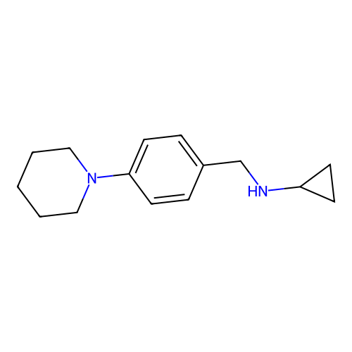 N-(4-piperidin-1-ylbenzyl)cyclopropanamine structure