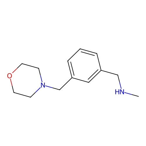 N-methyl-1-[3-(morpholin-4-ylmethyl)phenyl]methanamine structure