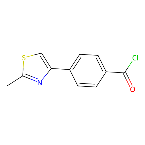 4-(2-Methyl-1,3-thiazol-4-yl)benzoyl chloride structure