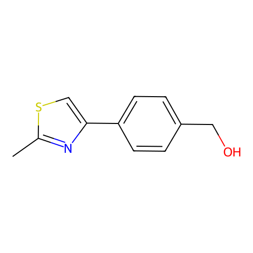 [4-(2-Methyl-1,3-thiazol-4-yl)phenyl]methanol structure