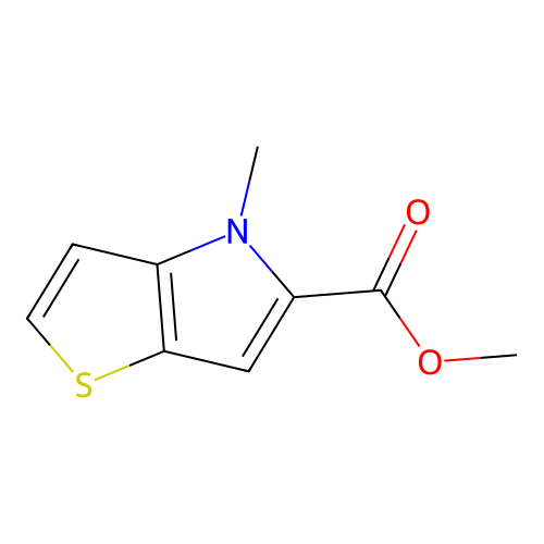 methyl 4-methyl-4H-thieno[3,2-b]pyrrole-5-carboxylate structure