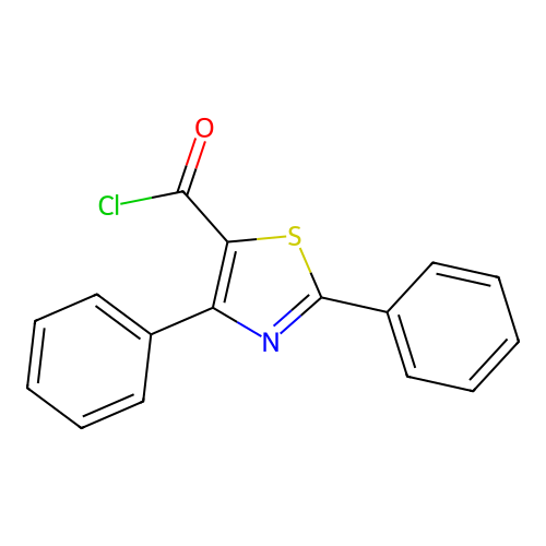 2,4-Diphenyl-1,3-thiazole-5-carbonyl chloride structure