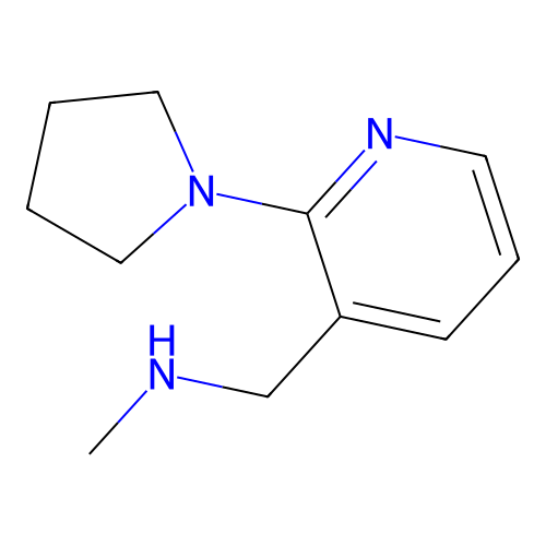 N-Methyl-N-[(2-pyrrolidin-1-ylpyridin-3-yl)methyl]amine structure