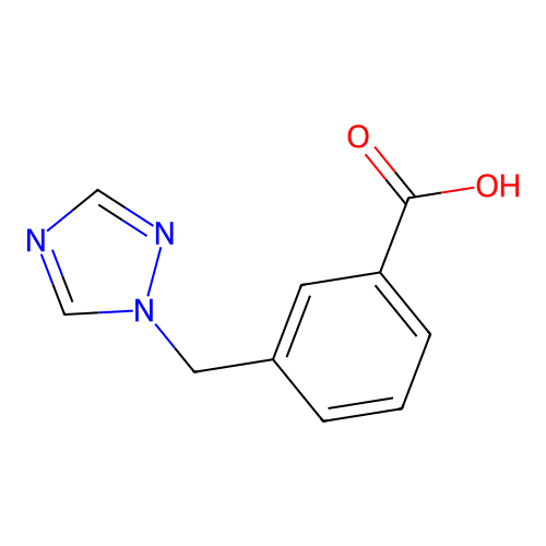 3-(1H-1,2,4-triazol-1-ylmethyl)benzoic acid structure