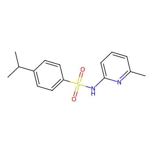 4-isopropyl-N-(6-methyl-2-pyridinyl)benzenesulfonamide structure