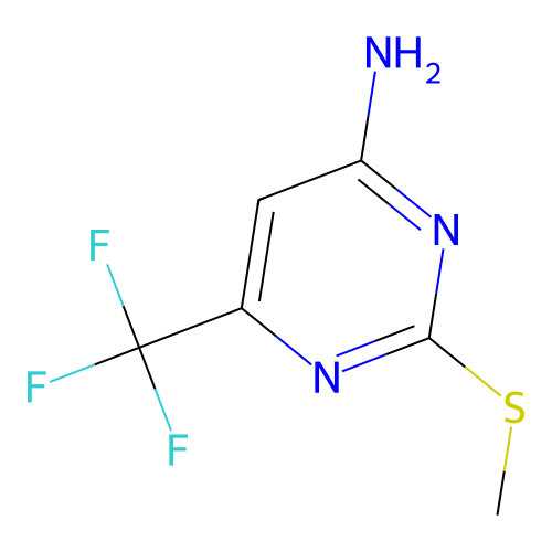2-(Methylthio)-6-(trifluoromethyl)pyrimidin-4-amine structure