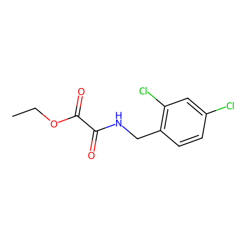 Acetic acid, 2-[[(2,4-dichlorophenyl)methyl]amino]-2-oxo-, ethyl ester structure