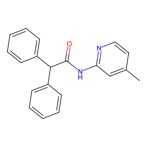 N-(4-甲基吡啶-2-基)-2,2-二苯基乙酰胺 structure