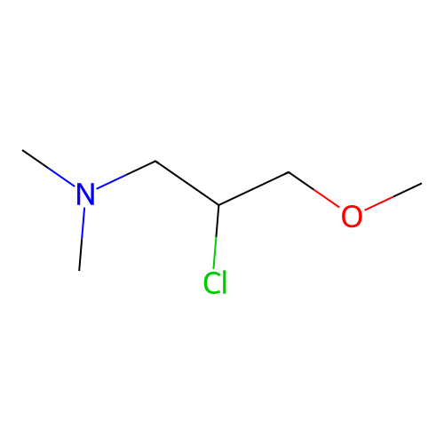2-氯-3-甲氧基-N,N-二甲基丙-1-胺 structure