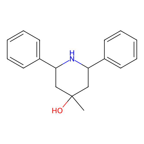 4-Methyl-2,6-diphenylpiperidin-4-ol structure